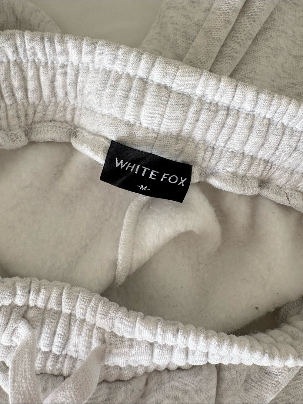 WHITEFOX Women's White Wide-Leg Sweatpants - Picture 4 of 4
